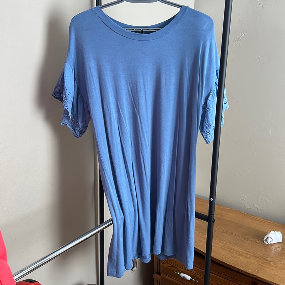 Blue holiday dress
